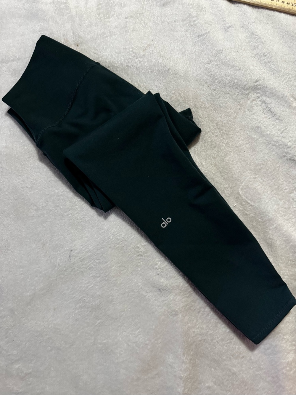 Alo Airlift High Waist 7/8 Leggings Green Size Medium